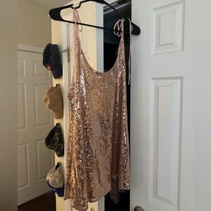 Lucy In The Sky Sequin Pink Dress